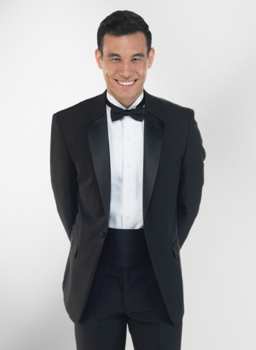 Poly Notch Tuxedo Coat