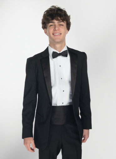 Slim-Fit Poly Notch Tuxedo Coat