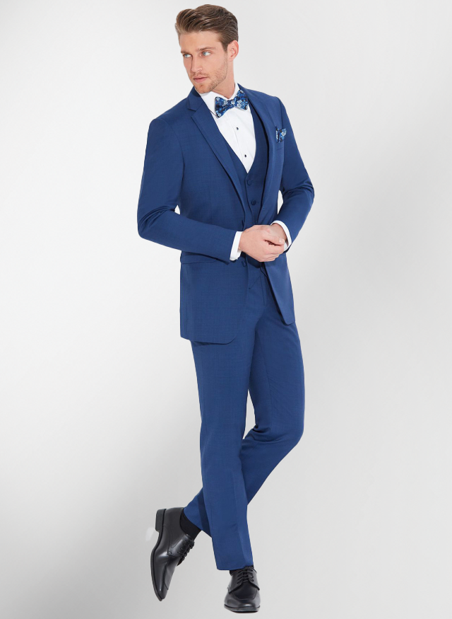 Allure Men Cobalt Blue Brunswick Tuxedo Allure Men Granite Grey
